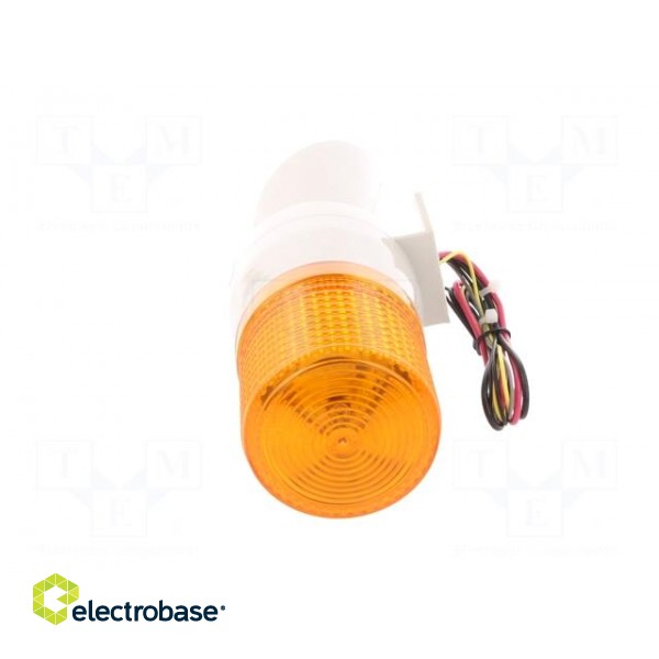 Signaller: lighting-sound | 24VDC | bulb | amber | IP54 | Ø86x233mm фото 5