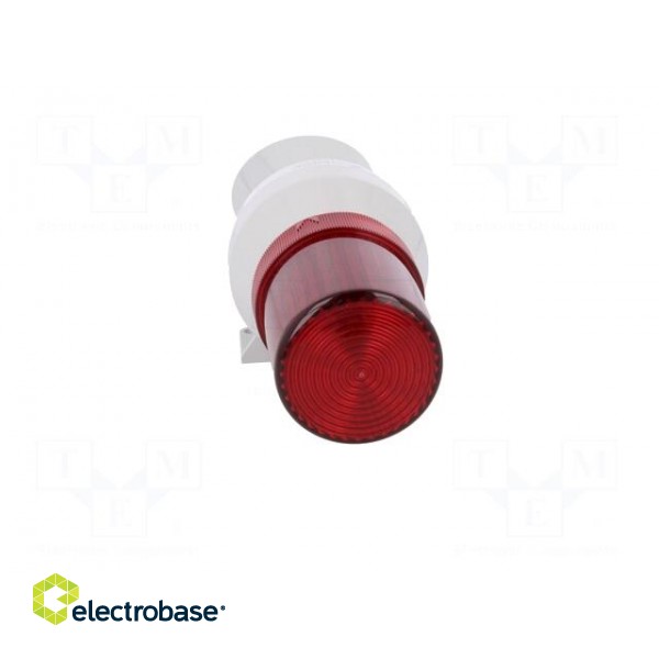 Signaller: lighting-sound | 24VDC | bulb BA15D | red | IP43 | Ø75x213mm фото 9