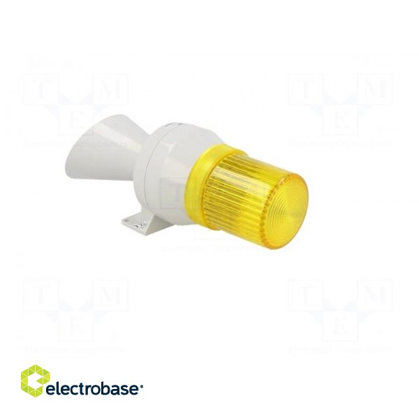 Signaller: lighting-sound | 24VDC | bulb BA15D | yellow | IP43 | KLL image 4