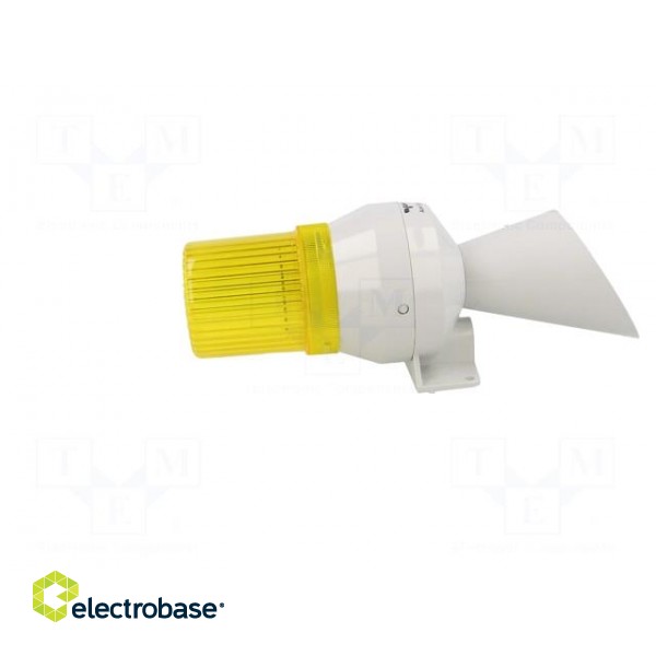 Signaller: lighting-sound | 24VDC | bulb BA15D | yellow | IP43 фото 7