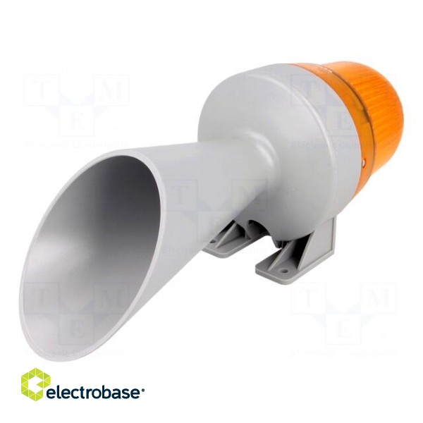 Signaller: lighting-sound | 24VDC | horn,continuous light | LED image 1