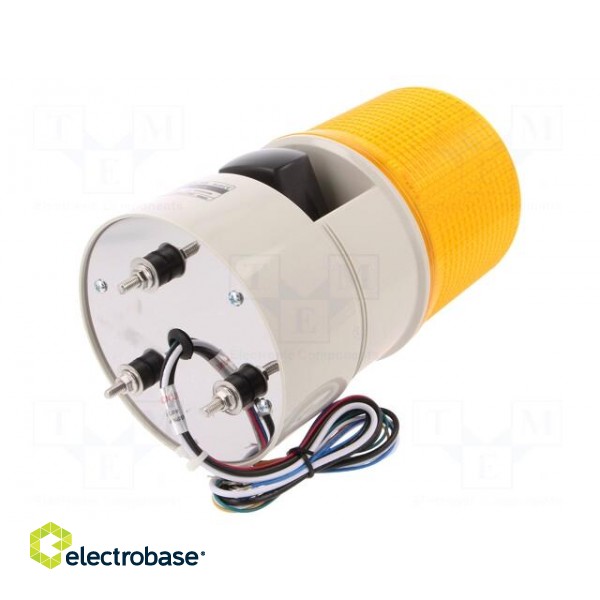 Signaller: lighting-sound | 24VDC | LED | amber | IP54 | Ø119x215mm paveikslėlis 2