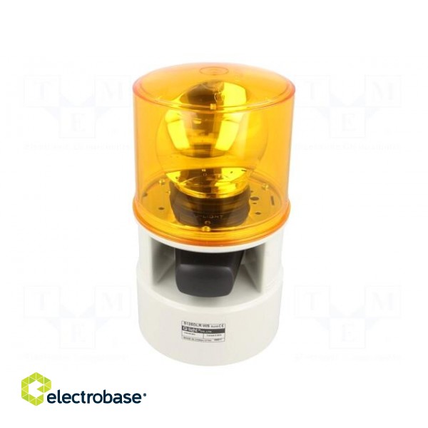 Signaller: lighting-sound | 24VDC | siren,rotating light | LED | IP54 фото 1