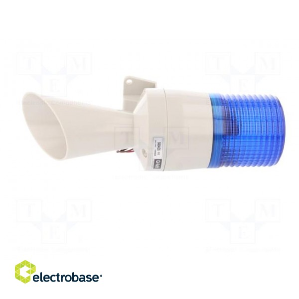 Signaller: lighting-sound | 24VDC | xenon arc lamp | blue | IP54 image 3