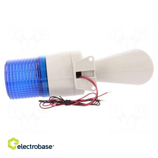 Signaller: lighting-sound | 24VDC | xenon arc lamp | blue | IP54 image 7