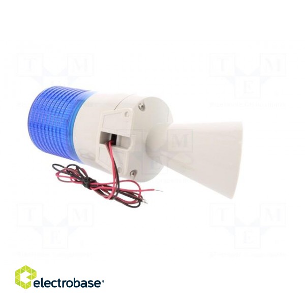 Signaller: lighting-sound | 24VDC | xenon arc lamp | blue | IP54 image 8