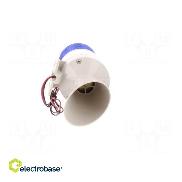 Signaller: lighting-sound | 24VDC | xenon arc lamp | blue | IP54 image 9