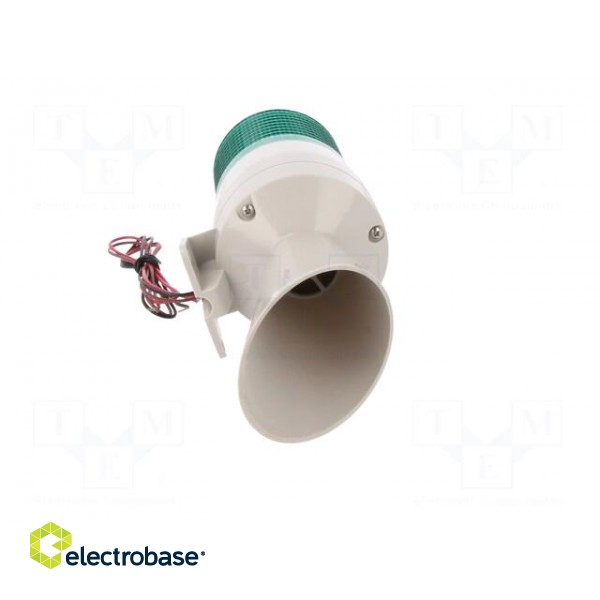 Signaller: lighting-sound | 24VDC | xenon arc lamp | green | IP54 image 9
