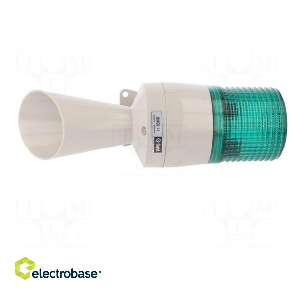 Signaller: lighting-sound | 24VDC | xenon arc lamp | green | IP54 image 3