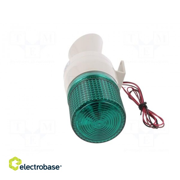 Signaller: lighting-sound | 24VDC | xenon arc lamp | green | IP54 image 5