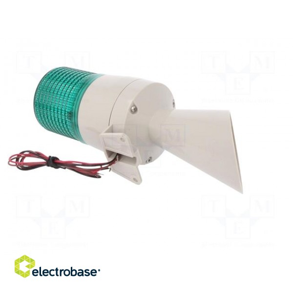 Signaller: lighting-sound | 24VDC | xenon arc lamp | green | IP54 image 8