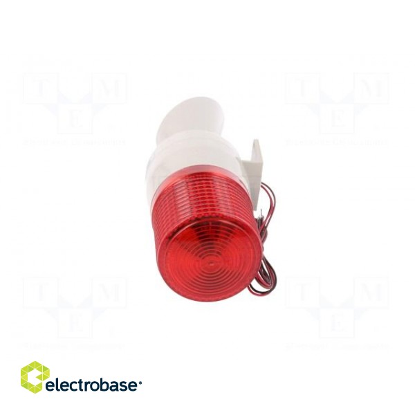 Signaller: lighting-sound | 24VDC | xenon arc lamp | red | IP54 | S60AD paveikslėlis 5