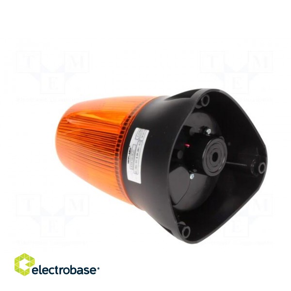 Signaller: lighting-sound | 85÷380VDC | 85÷280VAC | 8x LED | orange paveikslėlis 4