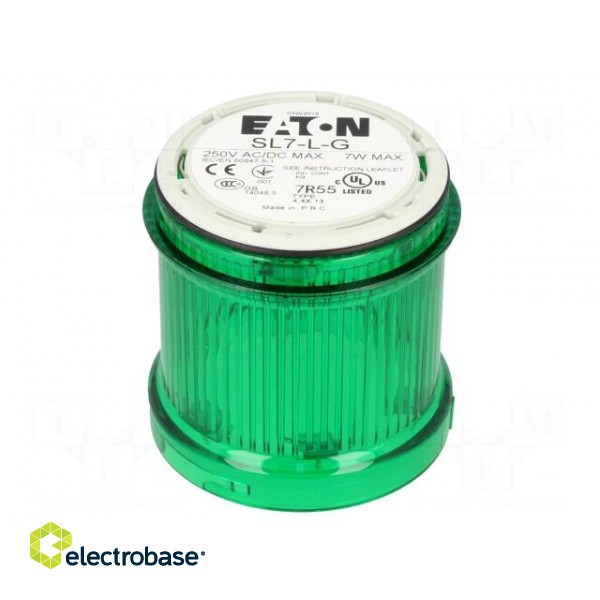 Signaller: lighting | bulb BA15D | green | Usup: 0÷250VDC | IP66 image 1
