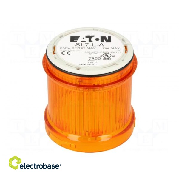 Signaller: lighting | bulb BA15D | orange | Usup: 0÷250VDC | IP66 image 1