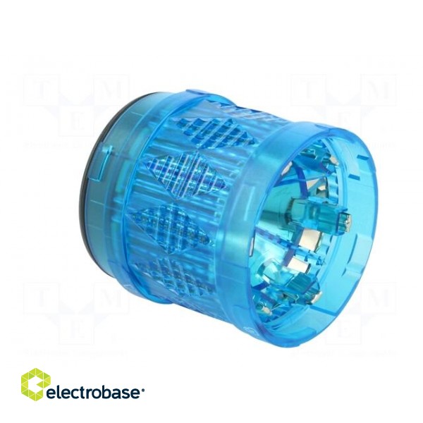 Signaller: lighting | LED | blue | Usup: 24VDC | Usup: 24VAC | IP65 | Ø60mm paveikslėlis 4