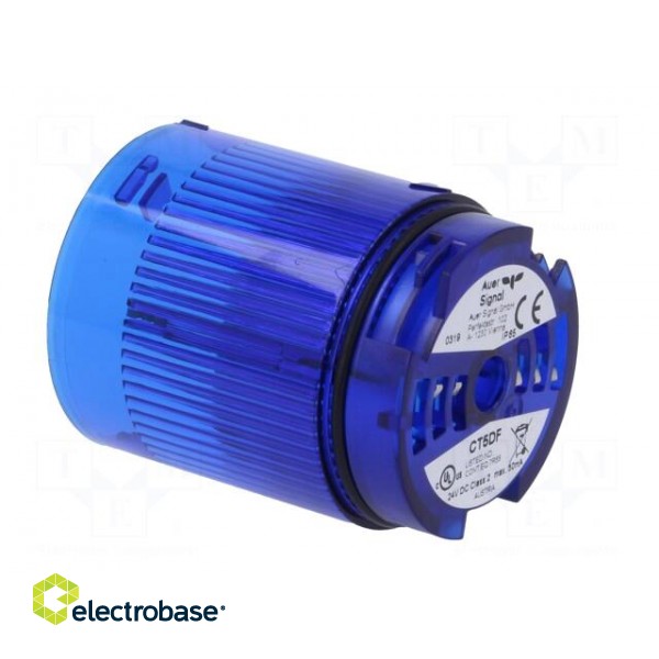Signaller: lighting | LED | blue | Usup: 24VDC | IP65 | Ø50x69mm image 8