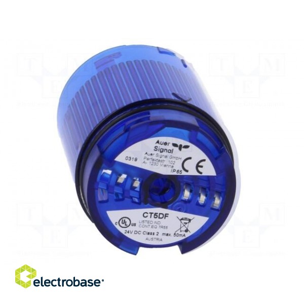 Signaller: lighting | LED | blue | Usup: 24VDC | IP65 | Ø50x69mm image 9