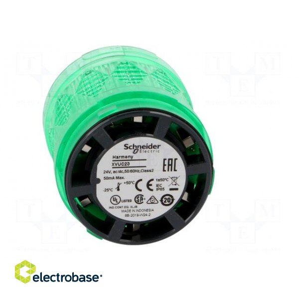 Signaller: lighting | LED | green | Usup: 24VDC | Usup: 24VAC | IP65 фото 9