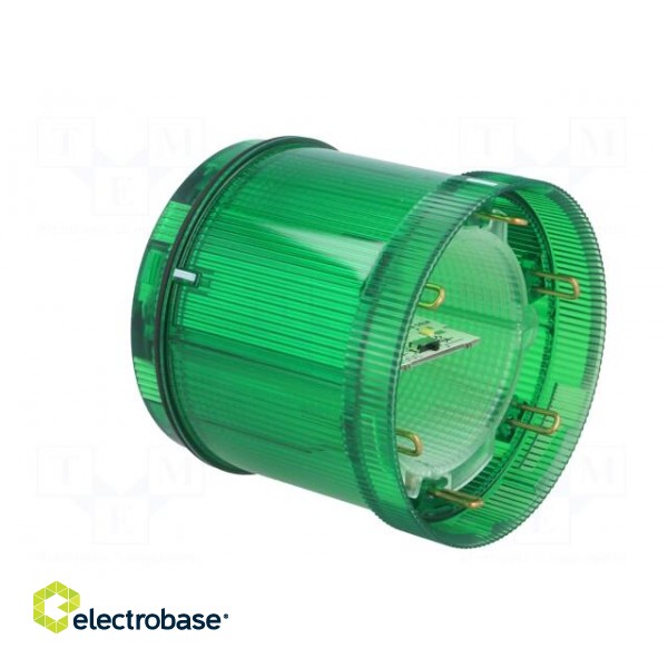Signaller: lighting | LED | green | 24VDC | 24VAC | IP65 | Ø70x65.5mm image 4