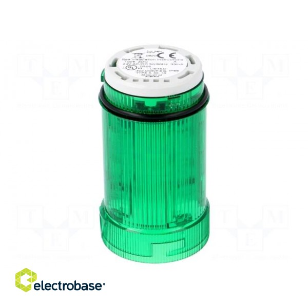 Signaller: lighting | LED | green | Usup: 24VDC | Usup: 24VAC | IP66 image 1