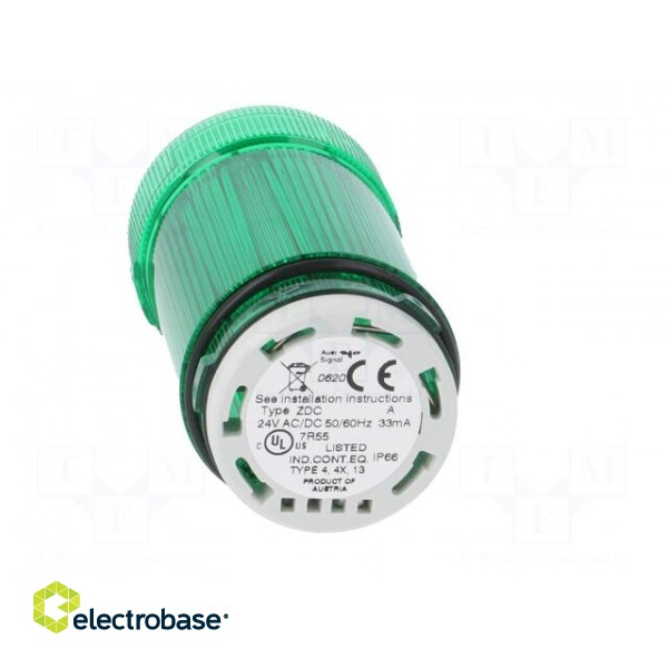 Signaller: lighting | LED | green | Usup: 24VDC | Usup: 24VAC | IP66 фото 9