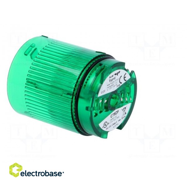 Signaller: lighting | LED | green | Usup: 24VDC | IP65 | Ø50x69mm фото 8