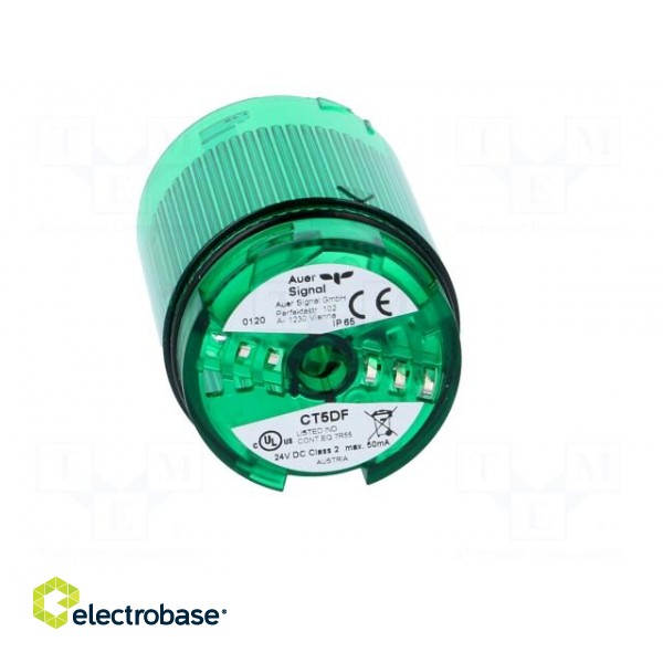 Signaller: lighting | LED | green | Usup: 24VDC | IP65 | Ø50x69mm paveikslėlis 9