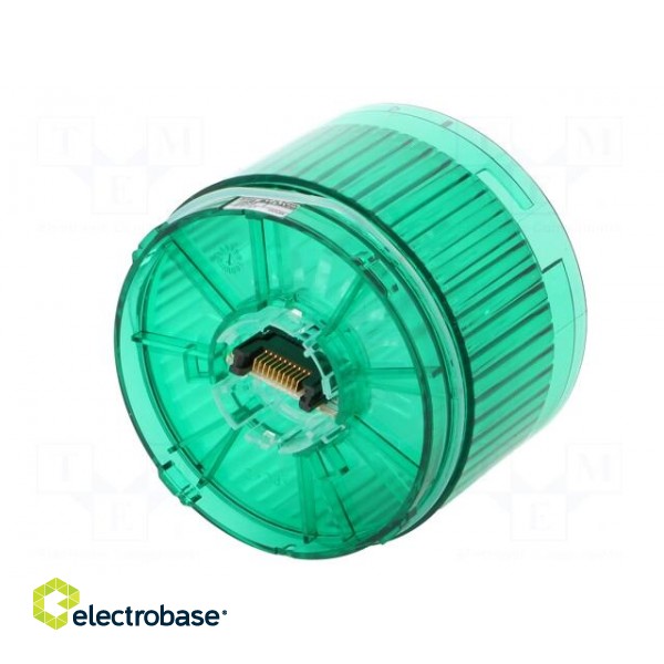 Signaller: lighting | LED | green | 24VDC | IP65 | Ø70x50mm | LR7 image 2
