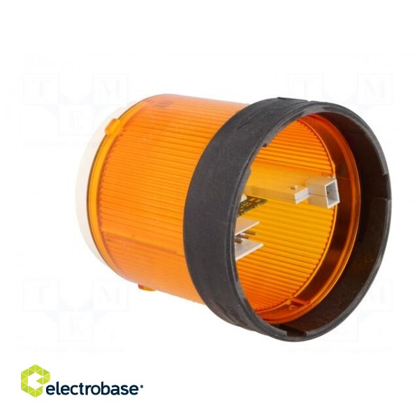Signaller: lighting | LED | orange | Usup: 230VAC | IP65 | Ø70mm paveikslėlis 4