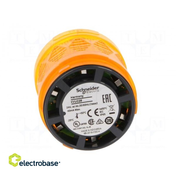 Signaller: lighting | LED | orange | Usup: 24VDC | Usup: 24VAC | IP65 paveikslėlis 9