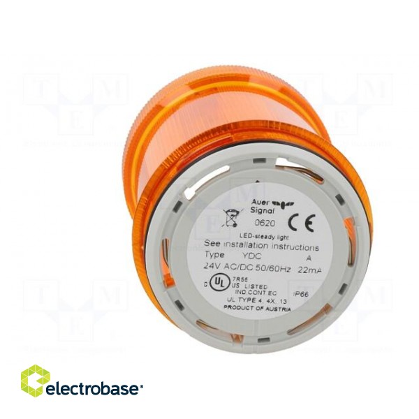 Signaller: lighting | LED | orange | Usup: 24VDC | Usup: 24VAC | IP66 image 9
