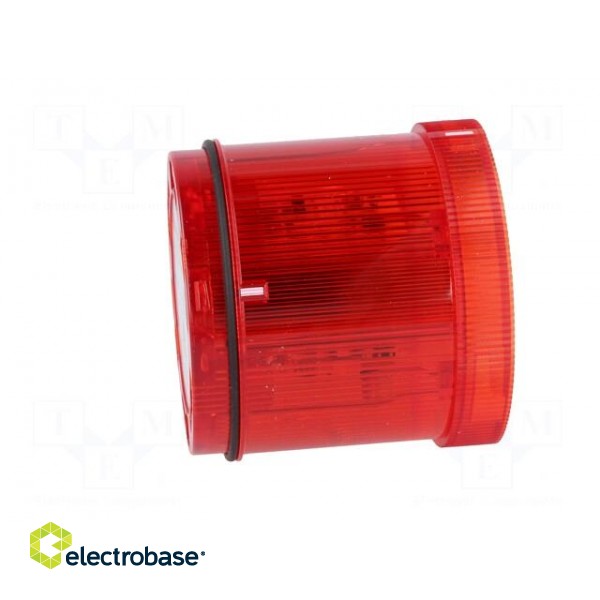 Signaller: lighting | LED | red | Usup: 230VAC | IP65 | Ø70x65mm paveikslėlis 3