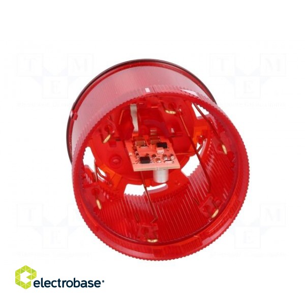 Signaller: lighting | LED | red | Usup: 230VAC | IP65 | Ø70x65mm paveikslėlis 5