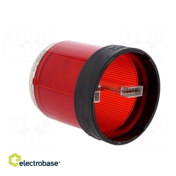 Signaller: lighting | LED | red | Usup: 24VDC | Usup: 24VAC | IP65 | Ø70mm image 4