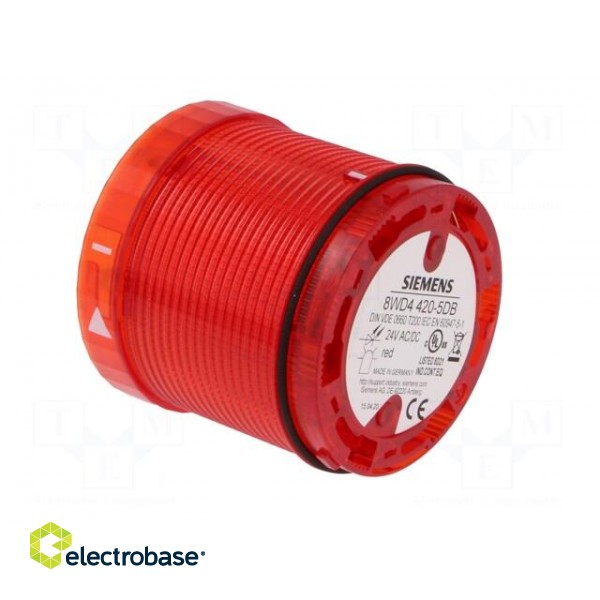 Signaller: lighting | LED | red | Usup: 24VDC | Usup: 24VAC | IP65 фото 8