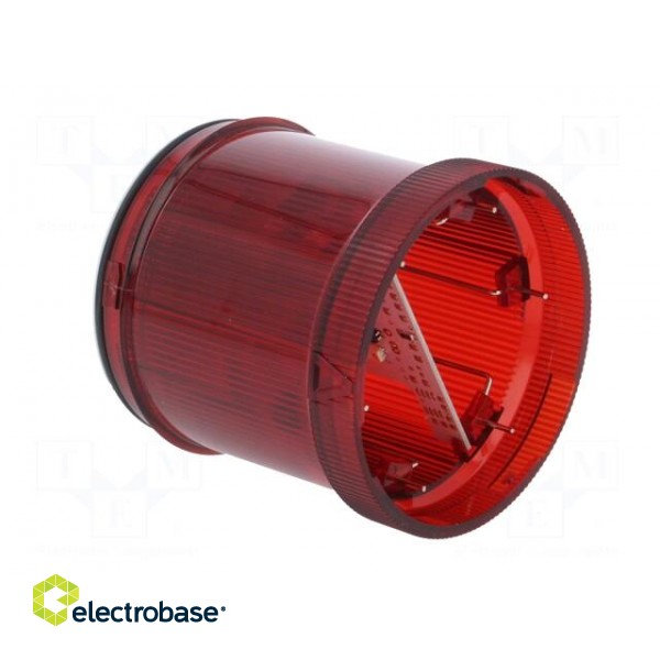 Signaller: lighting | LED | red | 24VDC | 24VAC | IP66 | Ø73x76mm image 4