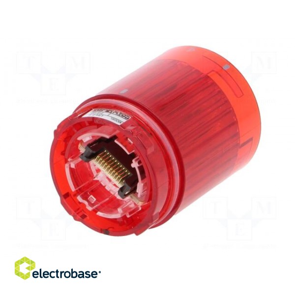 Signaller: lighting | LED | red | 24VDC | IP65 | Ø40x50mm | LR | -20÷50°C image 2