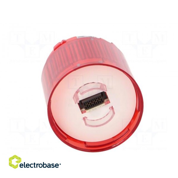 Signaller: lighting | LED | red | 24VDC | IP65 | Ø50x50mm | LR5 | -20÷50°C image 5