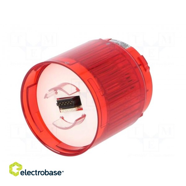 Signaller: lighting | LED | red | 24VDC | IP65 | Ø50x50mm | LR5 | -20÷50°C paveikslėlis 6