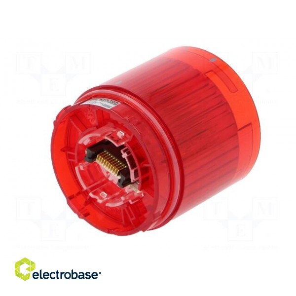 Signaller: lighting | LED | red | 24VDC | IP65 | Ø50x50mm | LR5 | -20÷50°C image 2