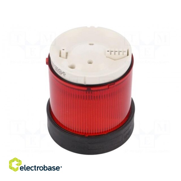 Signaller: lighting | LED | red | Usup: 24VDC | Usup: 24VAC | IP65 | Ø70mm image 1