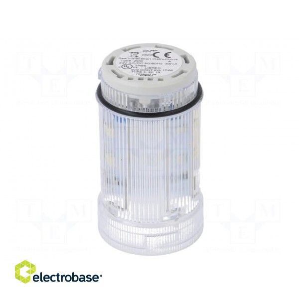 Signaller: lighting | LED | transparent | Usup: 24VDC | Usup: 24VAC image 1