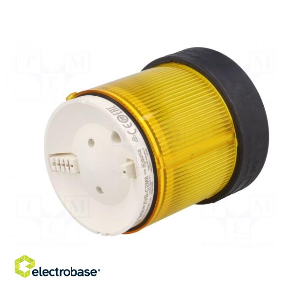 Signaller: lighting | LED | yellow | Usup: 230VAC | IP65 | Ø70mm image 2