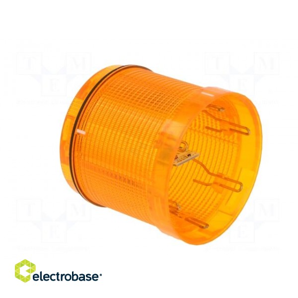 Signaller: lighting | LED | yellow | Usup: 230VAC | IP65 | Ø70x65.5mm image 4