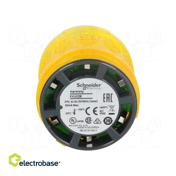 Signaller: lighting | LED | yellow | Usup: 24VDC | Usup: 24VAC | IP65 image 9
