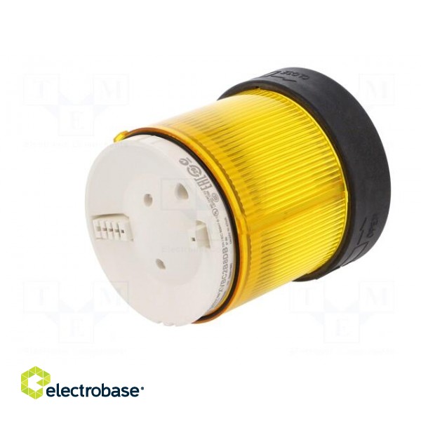Signaller: lighting | LED | yellow | 24VDC | 24VAC | IP65 | Ø70mm image 2