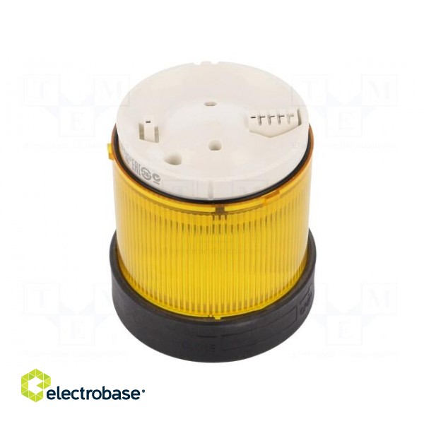 Signaller: lighting | LED | yellow | 24VDC | 24VAC | IP65 | Ø70mm paveikslėlis 1