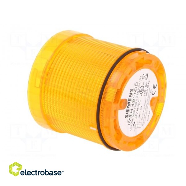 Signaller: lighting | LED | yellow | 24VDC | 24VAC | IP65 | Ø70x65.5mm image 8