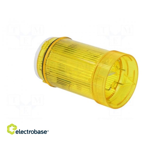 Signaller: lighting | LED | yellow | 24VDC | 24VAC | IP66 | Ø40x77mm image 4